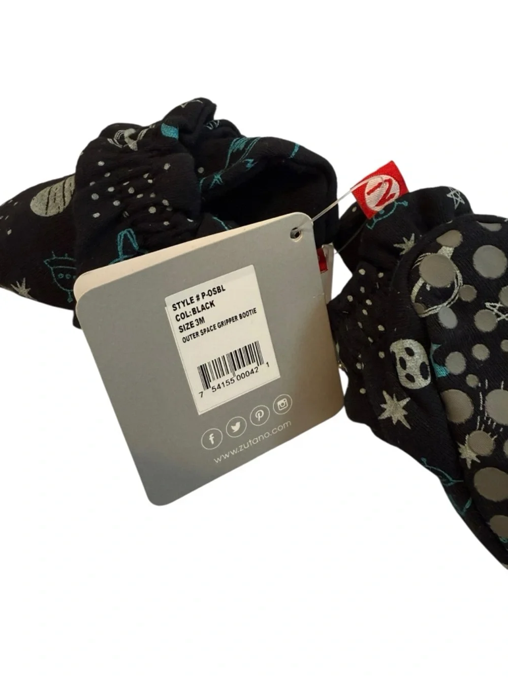 Zutano Baby Booties Outer Space  Size: 3 Mos. NEW